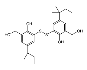 2-[[2-hydroxy-3-(hydroxymethyl)-5-(2-methylbutan-2-yl)phenyl]disulfanyl]-6-(hydroxymethyl)-4-(2-methylbutan-2-yl)phenol Structure