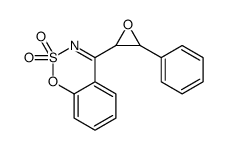 4-(3-phenyloxiran-2-yl)-1,2λ6,3-benzoxathiazine 2,2-dioxide结构式