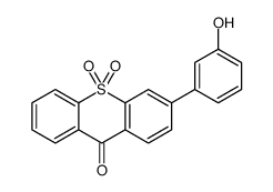 3-(3-hydroxyphenyl)-10,10-dioxothioxanthen-9-one Structure