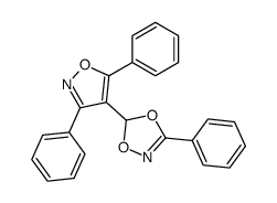 5-(3,5-diphenyl-1,2-oxazol-4-yl)-3-phenyl-1,4,2-dioxazole结构式