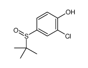 4-tert-butylsulfinyl-2-chlorophenol结构式