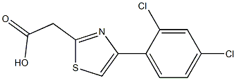 [4-(2,4-Dichlorophenyl)-1,3-thiazol-2-yl]acetic acid Structure