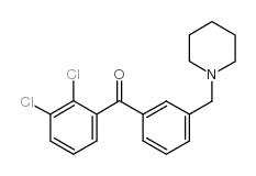 2,3-DICHLORO-3'-PIPERIDINOMETHYL BENZOPHENONE Structure