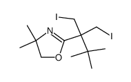 2-(1-iodo-2-(iodomethyl)-3,3-dimethylbutan-2-yl)-4,4-dimethyl-4,5-dihydrooxazole结构式