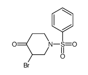 1-(benzenesulfonyl)-3-bromopiperidin-4-one结构式