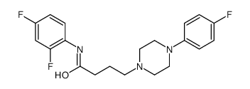 N-(2,4-difluorophenyl)-4-[4-(4-fluorophenyl)piperazin-1-yl]butanamide结构式