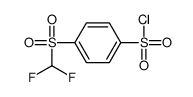 4-(difluoromethylsulfonyl)benzenesulfonyl chloride结构式