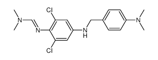 N'-[2,6-Dichloro-4-(4-dimethylamino-benzylamino)-phenyl]-N,N-dimethyl-formamidine Structure