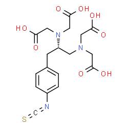 4-(2,3-bis(bis(carboxymethylamino))propyl)phenyl isothiocyanate结构式