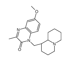 1-[[(1R,9aR)-2,3,4,6,7,8,9,9a-octahydro-1H-quinolizin-1-yl]methyl]-6-methoxy-3-methylquinoxalin-2-one结构式