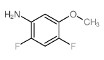 2,4-二氟-5-甲氧基苯胺结构式