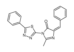 (5Z)-5-benzylidene-2-methyl-3-(5-phenyl-1,3,4-thiadiazol-2-yl)imidazol-4-one Structure