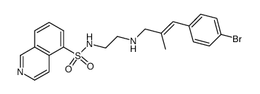 N-[2-(4-Bromo-α-methylcinnamylamino)ethyl]-5-isoquinolinesulfonamide结构式