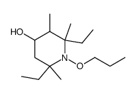 1-propoxy-2,6-diethyl-4-hydroxy-2,3,6-trimethylpiperidine Structure