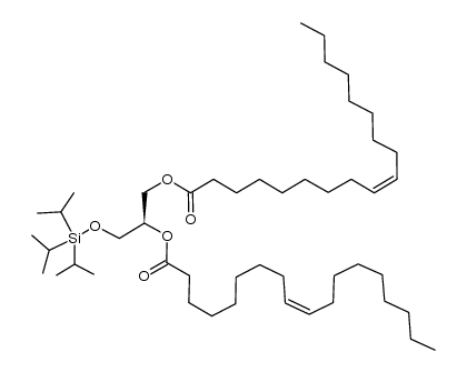 1,2-dioleoyl-3-O-triisopropylsilyl-sn-glycerol结构式