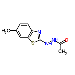 Acetic acid, 2-(6-methyl-2-benzothiazolyl)hydrazide (9CI) structure