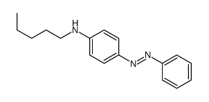 N-pentyl-4-phenyldiazenylaniline Structure