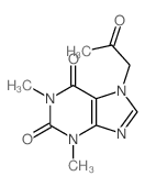 1,3-dimethyl-7-(2-oxopropyl)purine-2,6-dione Structure