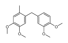 1-[(3,4-dimethoxyphenyl)methyl]-4,5-dimethoxy-2-methylbenzene Structure