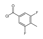 Benzoyl chloride, 3,5-difluoro-4-methyl- (9CI)结构式