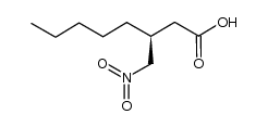 (S)-(+)-3-(nitromethyl)octanoic acid Structure