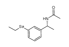 (R)-N-(1-(3-(ethylselanyl)phenyl)ethyl)acetamide Structure