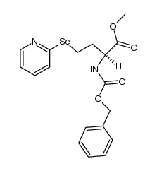 (L)-methyl 2-benzyloxycarbonylamino-4-(2'-pyridylseleno)butanoate Structure