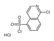 1-Chloroisoquinoline-5-sulfonyl chloride Hydrochloride Structure