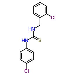 1-(2-Chlorobenzyl)-3-(4-chlorophenyl)thiourea结构式