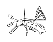 (μ3-MeC)CoRuWCp(CO)7(C(Me)(COOMe)NHC(Me)O) Structure