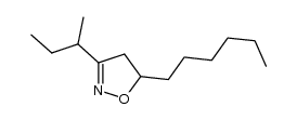 3-sec-butyl-5-hexyl-4,5-dihydroisoxazole结构式