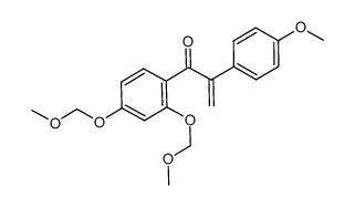 1-(2,4-bis(methoxymethoxy)phenyl)-2-(4-methoxyphenyl)prop-2-en-1-one Structure