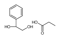 (1S)-1-phenylethane-1,2-diol,propanoic acid Structure