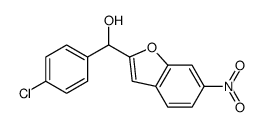 (4-chlorophenyl)-(6-nitro-1-benzofuran-2-yl)methanol Structure