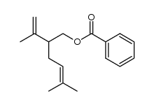 5-methyl-2-(prop-1-en-2-yl)hex-4-en-1-yl benzoate Structure