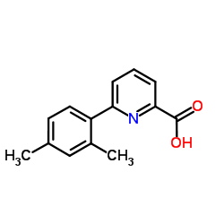 6-(2,4-Dimethylphenyl)-2-pyridinecarboxylic acid结构式