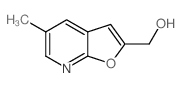 (5-Methylfuro[2,3-b]pyridin-2-yl)methanol结构式