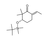 (3S)-3-(t-Butyldimethylsiloxy)-6-ethylidene-2,2-dimethylcyclohexanone Structure