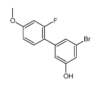 3-bromo-5-(2-fluoro-4-methoxyphenyl)phenol结构式