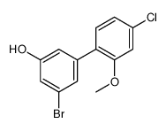 3-bromo-5-(4-chloro-2-methoxyphenyl)phenol结构式