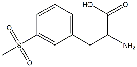 2-amino-3-(3-(methylsulfonyl)phenyl)propanoic acid结构式