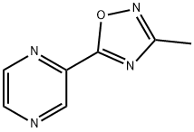 2-(3-methyl-1,2,4-oxadiazol-5-yl)pyrazine结构式