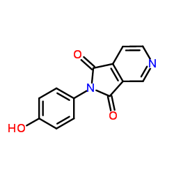 2-(4-Hydroxyphenyl)-1H-pyrrolo[3,4-c]pyridine-1,3(2H)-dione structure