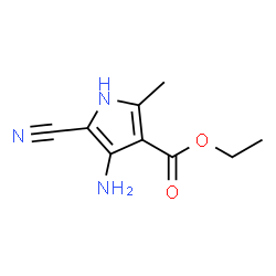 1H-Pyrrole-3-carboxylicacid,4-amino-5-cyano-2-methyl-,ethylester(9CI)结构式