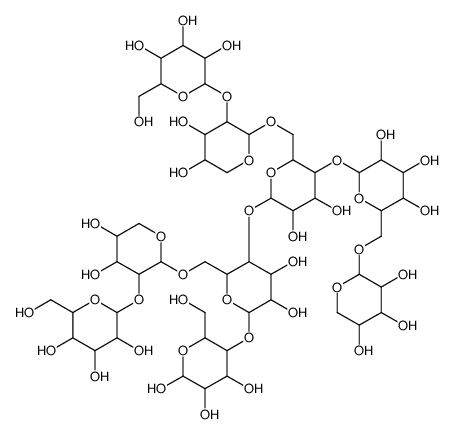 九糖 Glc4Xyl3Gal2结构式