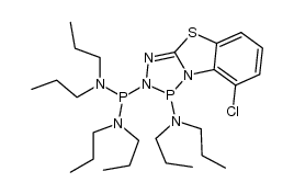 1-(5-chloro-3-(dipropylamino)benzo[4,5]thiazolo[3,2-d][1,2,4,3]triazaphosphol-2(3H)-yl)-N,N,N',N'-tetrapropylphosphinediamine Structure