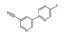 5-(5-fluoropyridin-2-yl)pyridine-3-carbonitrile Structure