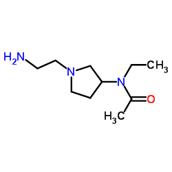 N-[1-(2-Aminoethyl)-3-pyrrolidinyl]-N-ethylacetamide结构式