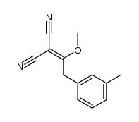 2-(1-methoxy-2-(m-tolyl)ethylidene)malononitrile Structure