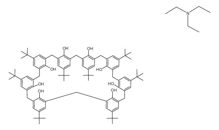 p-tert-butylcalix[8]arene-triethylamine 1:1 adduct Structure